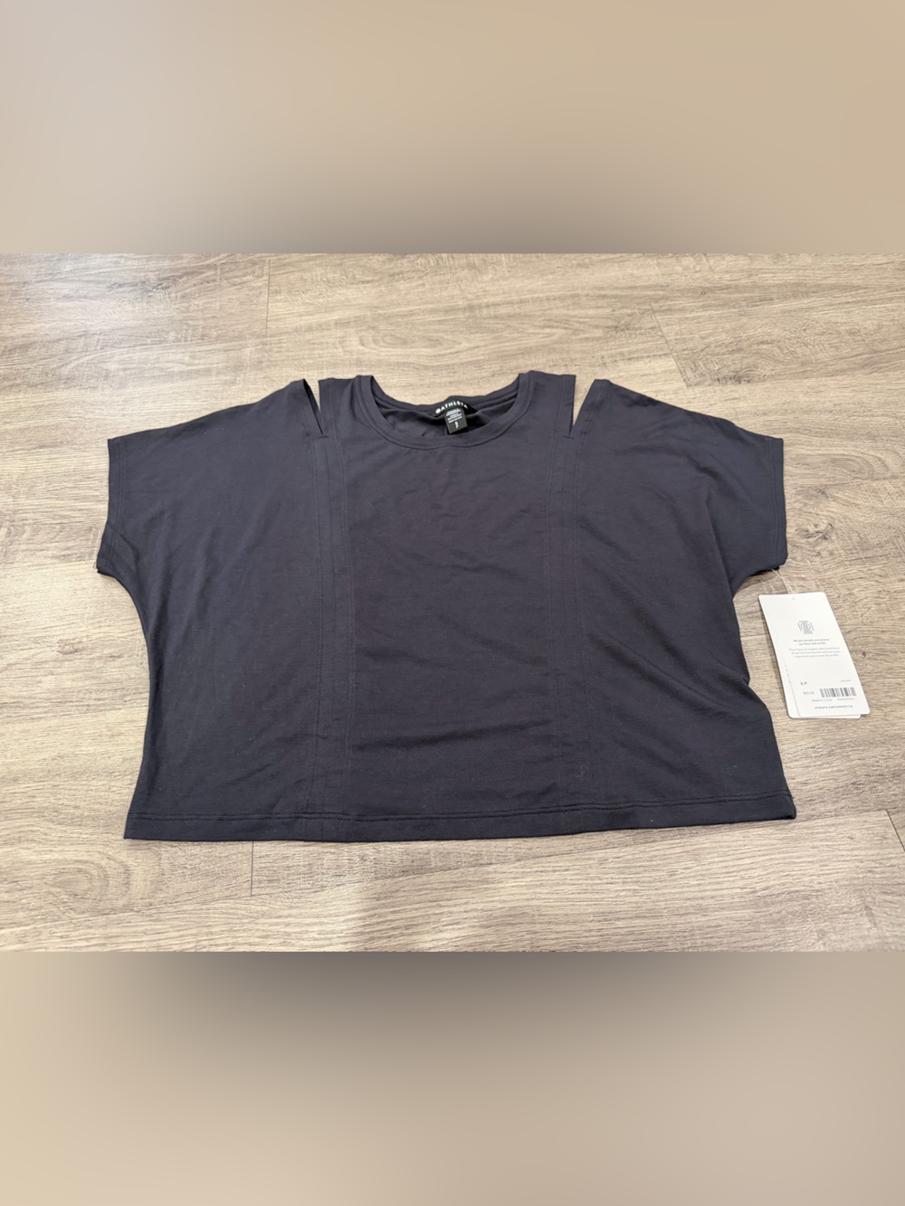 NWT Athleta Crewneck Crop Workout Top